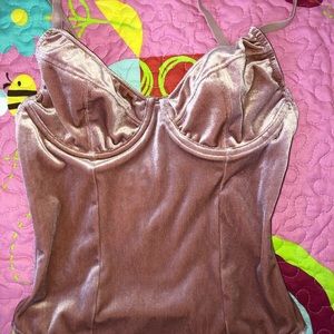 Velvet bodysuit
